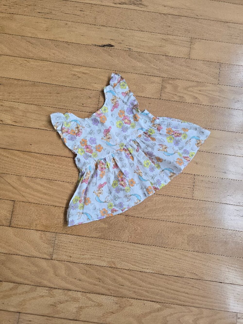 Disney | Princess Ariel Little Mermaid White Floral Ruffle Dress | Toddler 3T